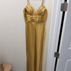 NWT Selfie Leslie Strapless Gold/Yellow Dress